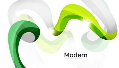 Swirl shape colorful line. Futuristic abstract background