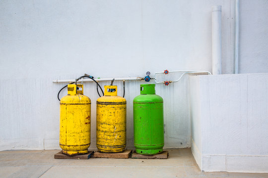 Gas tanks on the roof