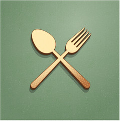 Ikona vintage z szumem i cieniem