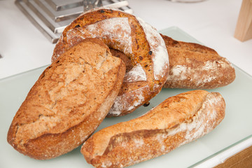 Sourdough breads loaves