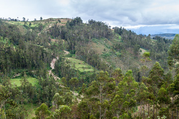 Fototapeta na wymiar Countryside near Cruz Pata village, northern Peru