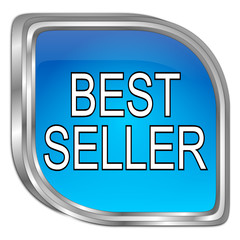 Bestseller button - 3D illustration