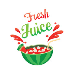 Fresh Watermelon Juice, Summer, Tropical Fruits, Healthy Eating, Food, Drink, Natural