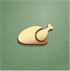 Ikona vintage z szumem i cieniem © vempireart