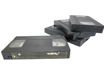 Videotape white background