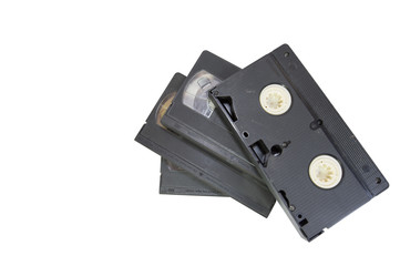 Videotape white background