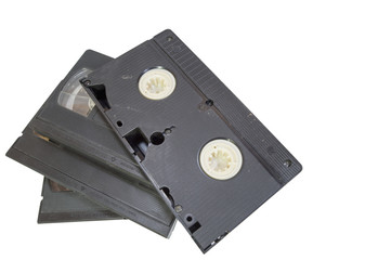 Videotape white background
