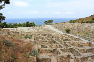 Fototapeta premium The ancient city of Kameiros (Kamiros), Rhodes, Greece.