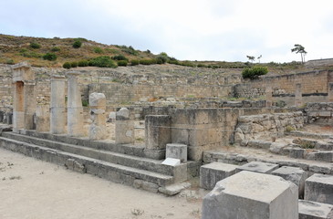 Fototapeta na wymiar The ancient city of Kameiros (Kamiros), Rhodes, Greece.