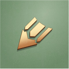 Ikona vintage z szumem i cieniem © vempireart