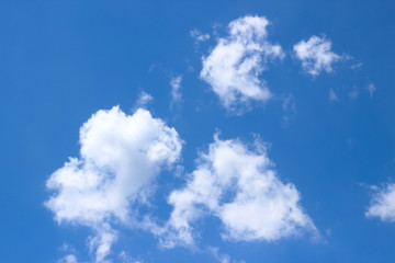 Clouds over blue sky