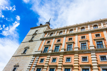 View of the Alcazar fortress, Toledo, Spain