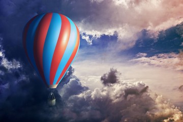 Fototapeta na wymiar Dreamy Balloon Ride