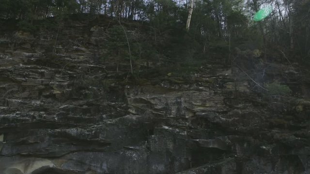 The mountain river Prut and waterfalls in Yaremche, Carpathians, Ukraine