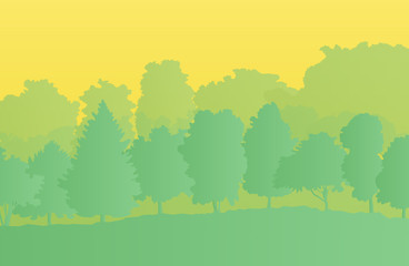 Fototapeta premium Forest trees abstract vector background