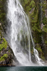 Waterfall at Milford Sound