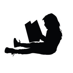 child read book illustration