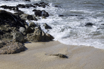 seascape, rocks and sea
