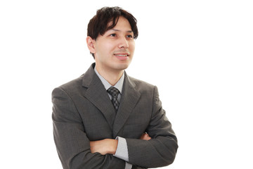 笑顔のビジネスマン