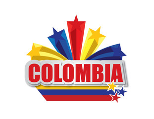 Colombia vector design