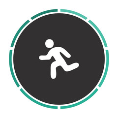Running computer symbol