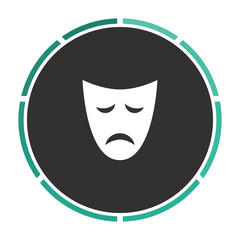 tragedy mask computer symbol