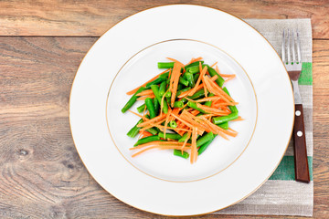 Green Beans with Carrots