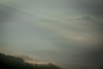 Obraz na płótnie Canvas Mountains at sunrise