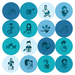 Happy Mothers Day Icons