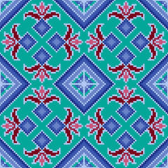 Ethnic Ukrainian multicolour broidery