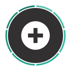 Medical cross computer symbol