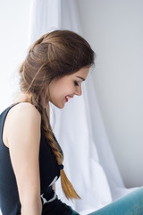 Fototapeta premium portrait of a beautiful young girl