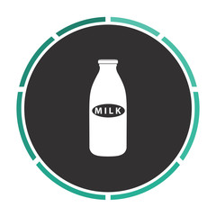 Milk bottle computer symbol