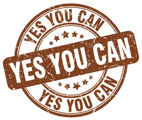 yes you can brown grunge round vintage rubber stamp