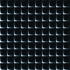 Silver grid with shining spots seamless background