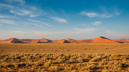 Rote Namibsand-Dünen von Sossusvlei; Namibia 