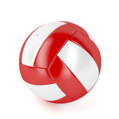 Red and white ball