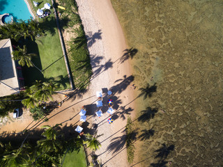 Fototapeta premium Top View of a Paradise Beach
