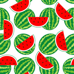 Seamless Pattern Background from watermelon