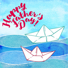 Happy Fathers Day greeting card  - 110902719
