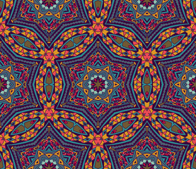 Abstract geometric mosaic seamless pattern 