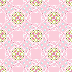 Obraz premium pink flourishSeamless pattern vector