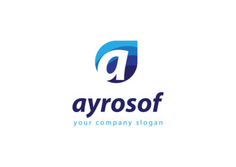 letter A logo Template for your company