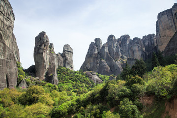 Bizarre Felslandschaft Meteora