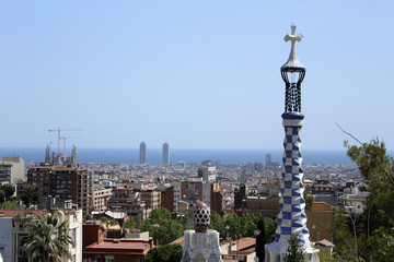 Fototapeta na wymiar Барселона с обзорной точки