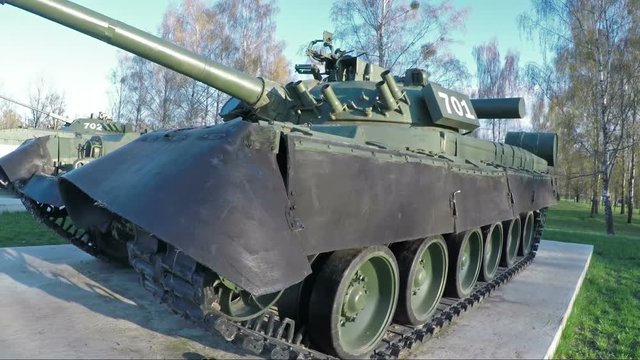 Modern modernized Belarusian tank T 80
