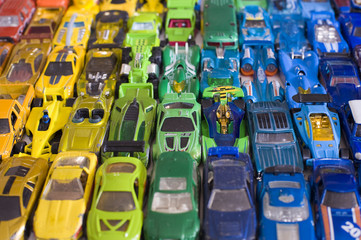 Obraz premium Toy car rainbow