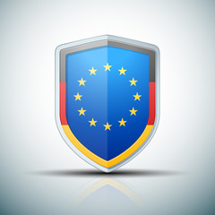 Germany & EU shield sign