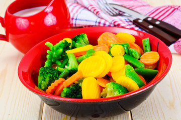 Steamed Vegetables Potatoes, Carrots, Cauliflower, Broccoli