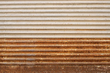 Old painted, metal surface